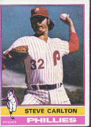 1976 Topps Baseball Cards      355     Steve Carlton